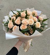 Букет Кремовые розы Латте в Киреевске