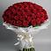 Букет 101 Красная роза Блэк Мэджик в Киреевске