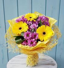 Букет цветов из:  Хризантемы и Герберы в Киреевске