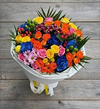 Букет цветов из:  Розы и Хризантемы #REPLACE_PRED# Киреевске