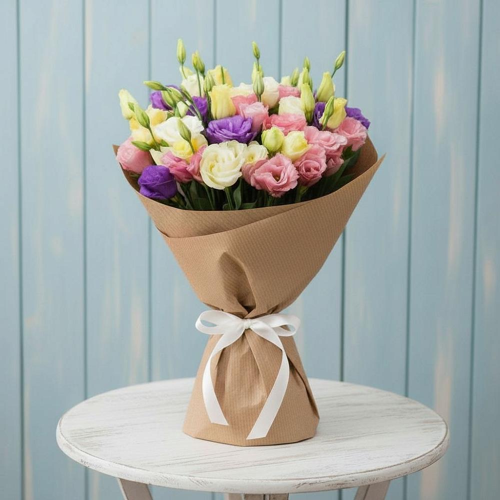 Букет цветов из: Лизиантусы в Киреевске