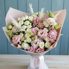 Букет цветов из:  Альстромерии и Розы в Киреевске